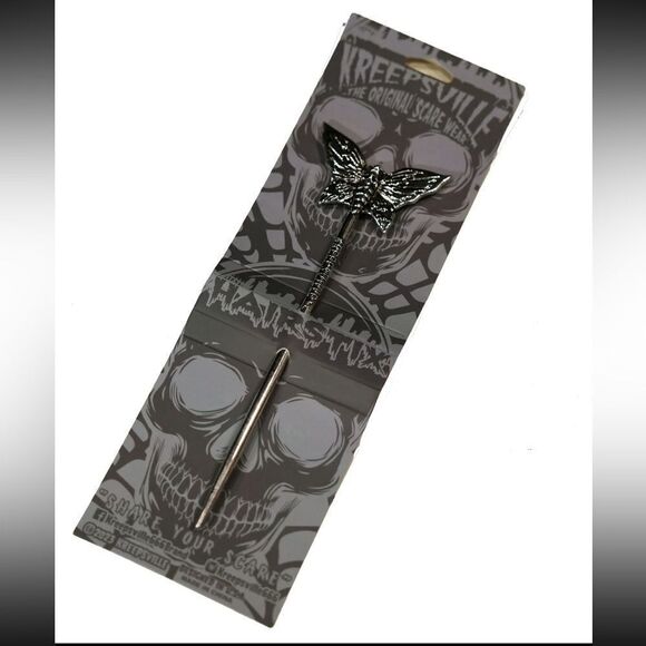Death Moth Hair Stick - Picture 1 of 3